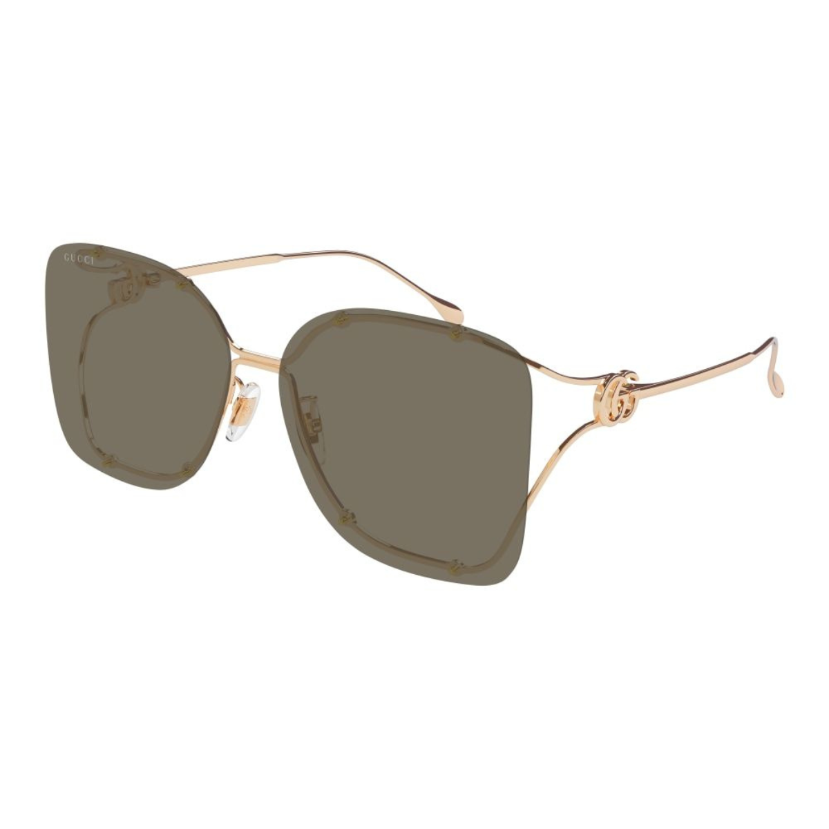 Gucci Gold Rimless Sunglasses