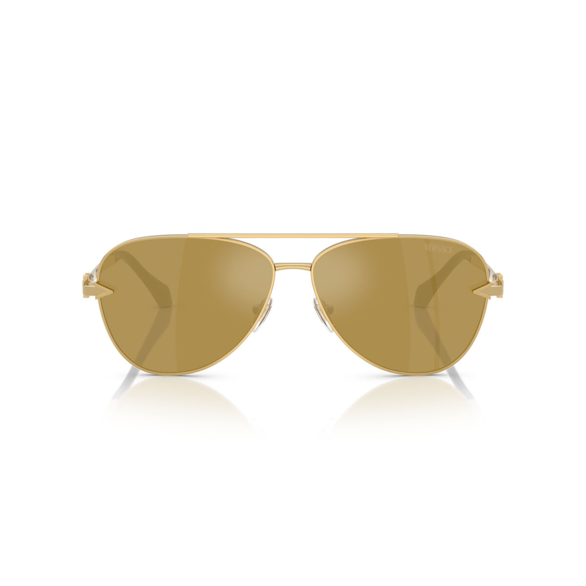Versace Gold Metal Mirror Sunglasses