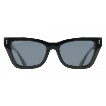 Calvin Klein Black Polarized Plastic Sunglasses