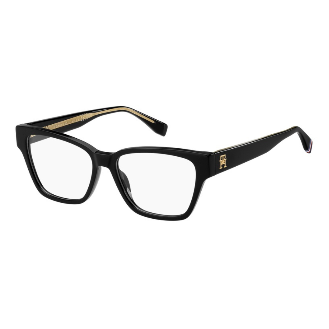 Tommy Hilfiger melnas, treknas brilles