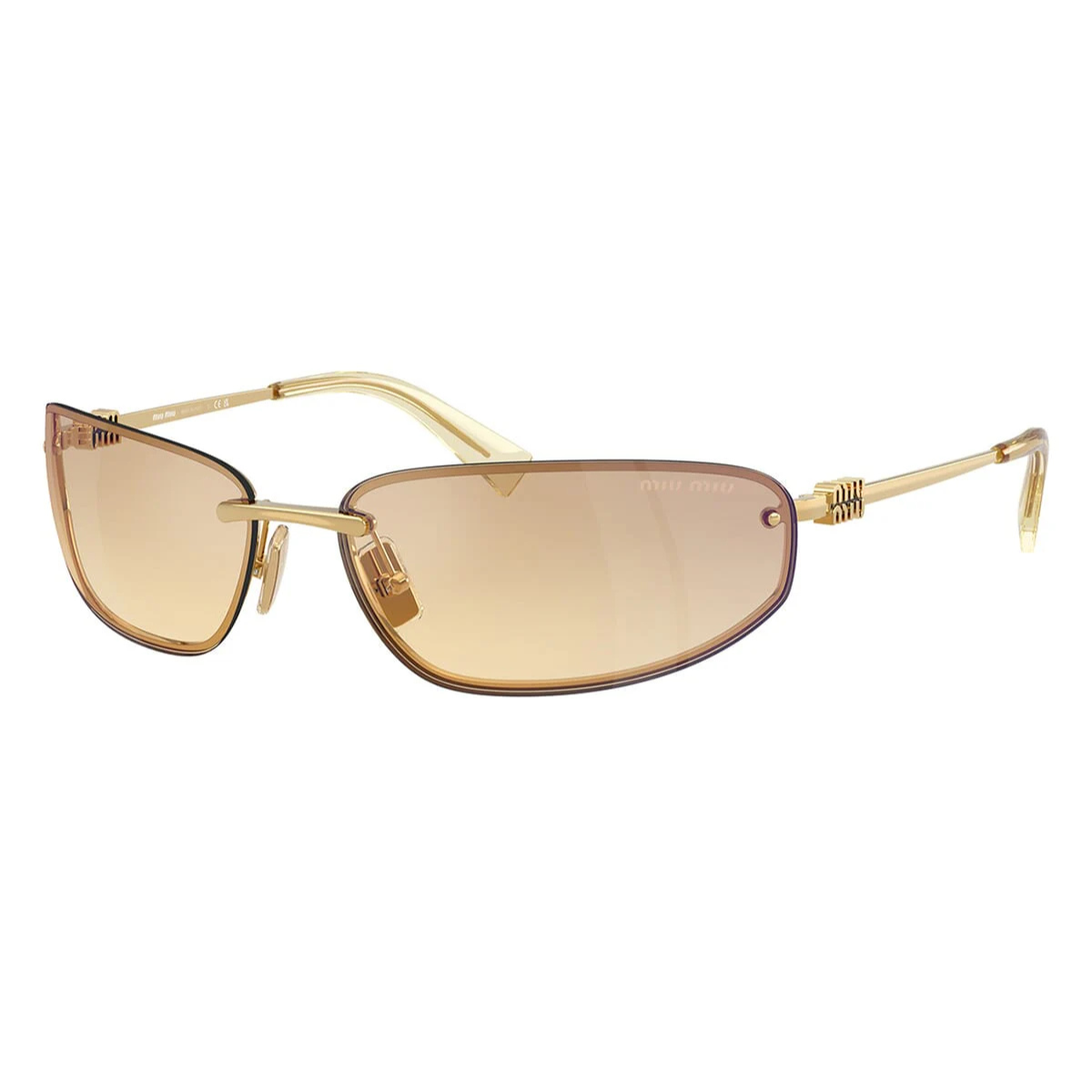 Miu Miu Gold Sunglasses