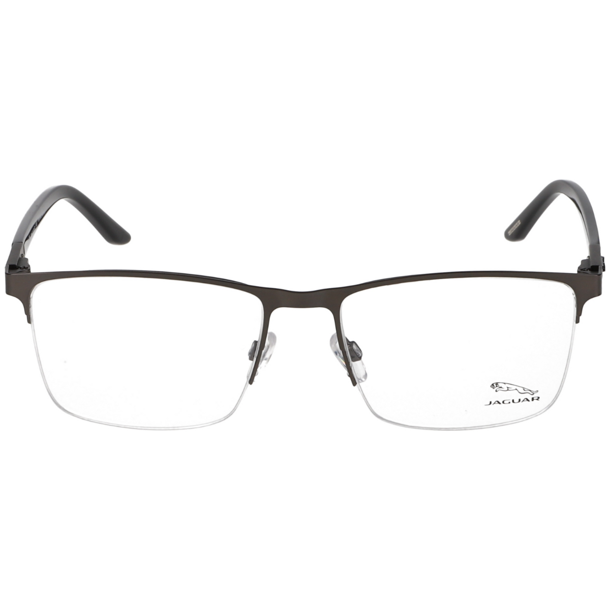 Jaguar Metal Semi Rimless Grey Glasses