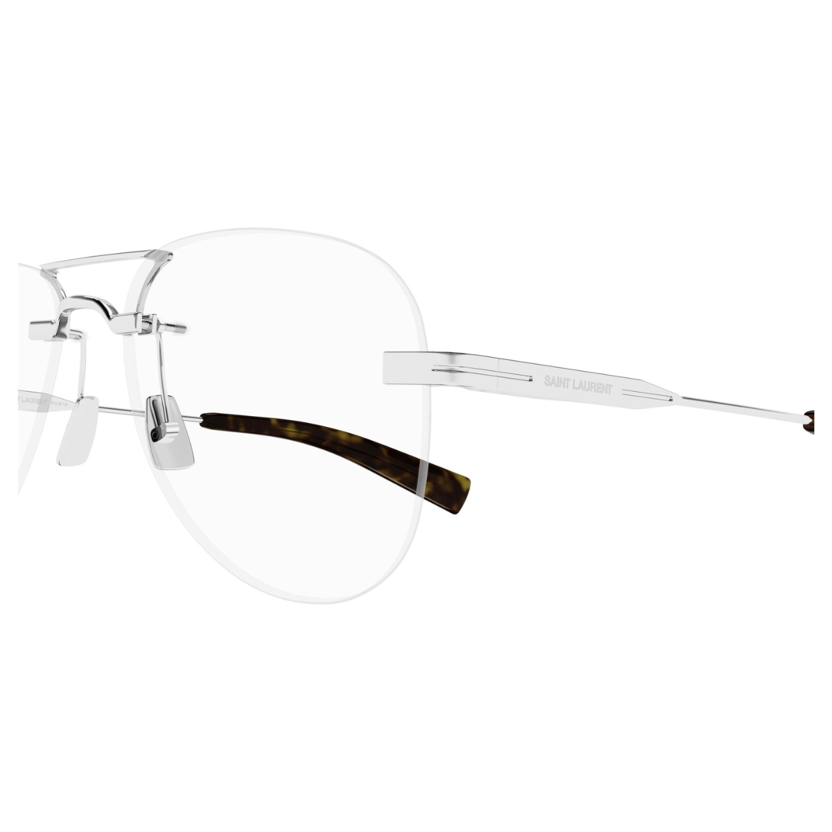 Saint Laurent Metal Silver Glasses