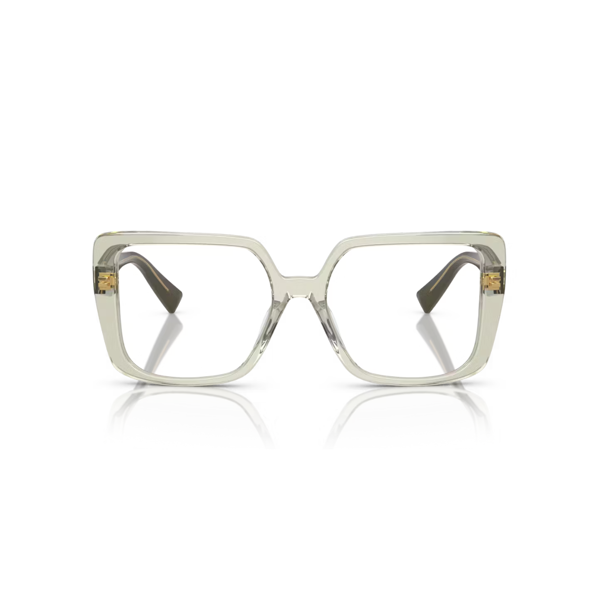 Miu Miu Gold Plastic Glasses