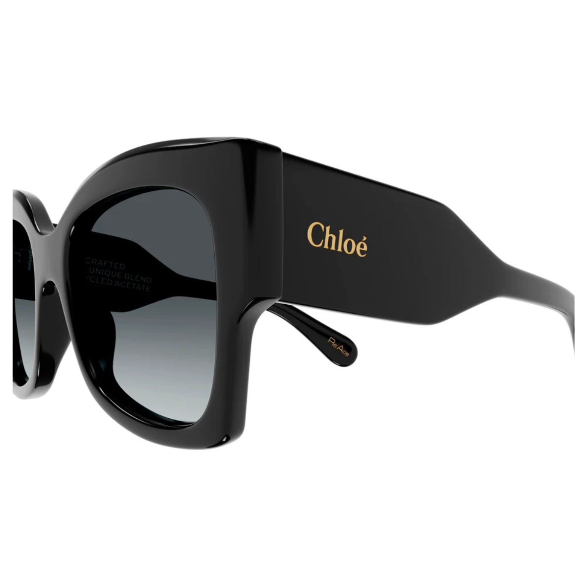 Chloe Black Plastic Sunglasses