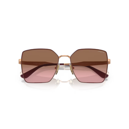 Vogue Red Pink Metal Sunglasses