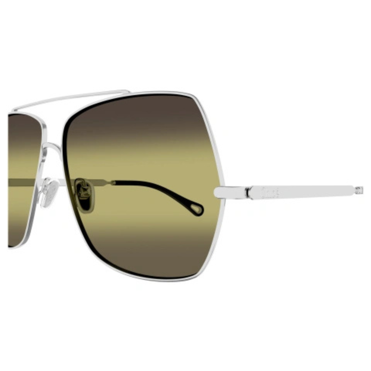 Chloe Silver Metal Sunglasses