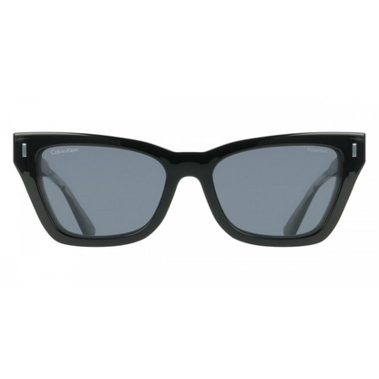 Calvin Klein Black Polarized Plastic Sunglasses