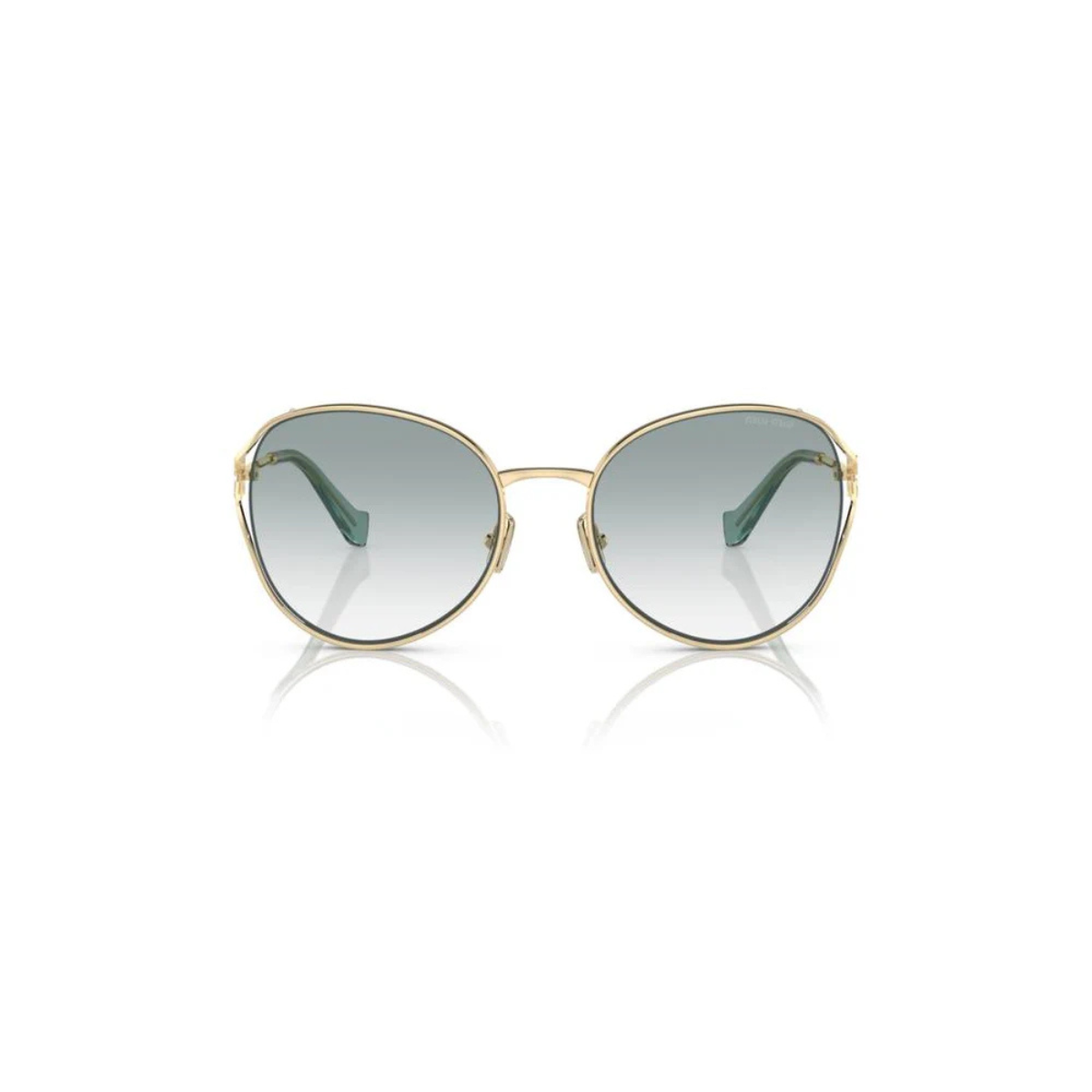 Miu Miu Gold Metal Sunglasses