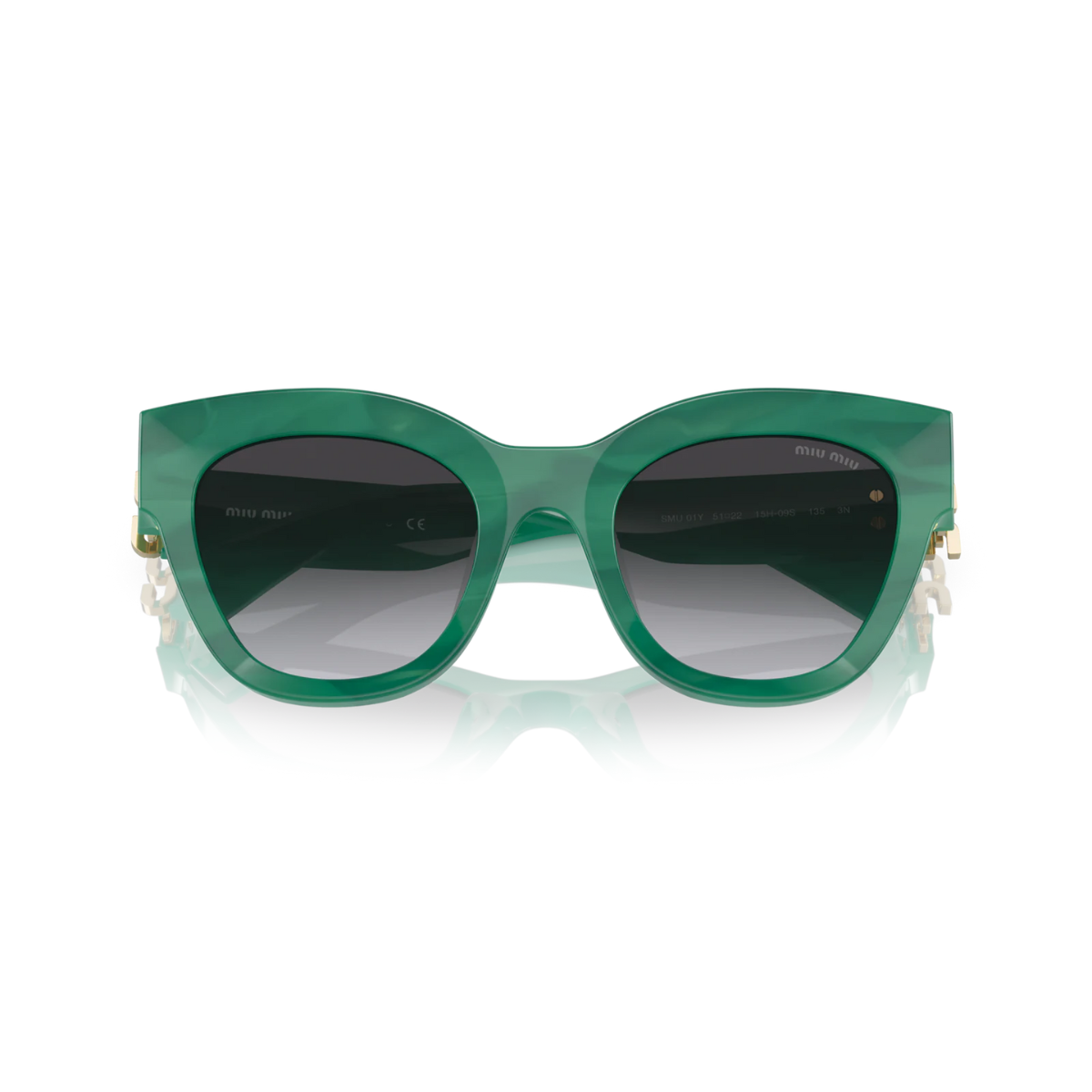 Miu Miu Green Gold Sunglasses