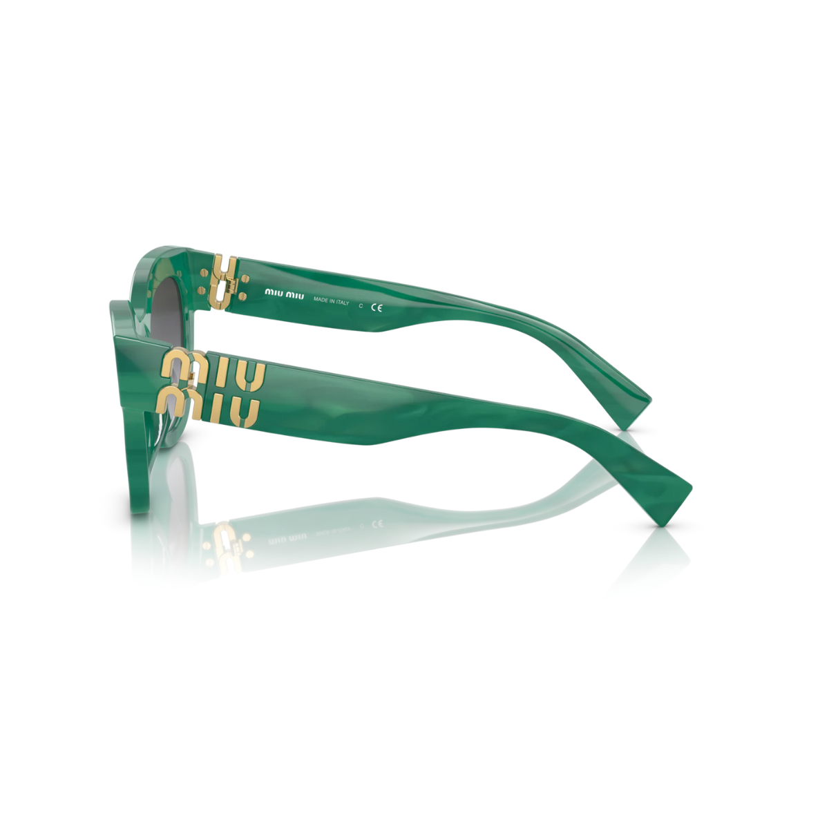 Miu Miu Green Gold Sunglasses