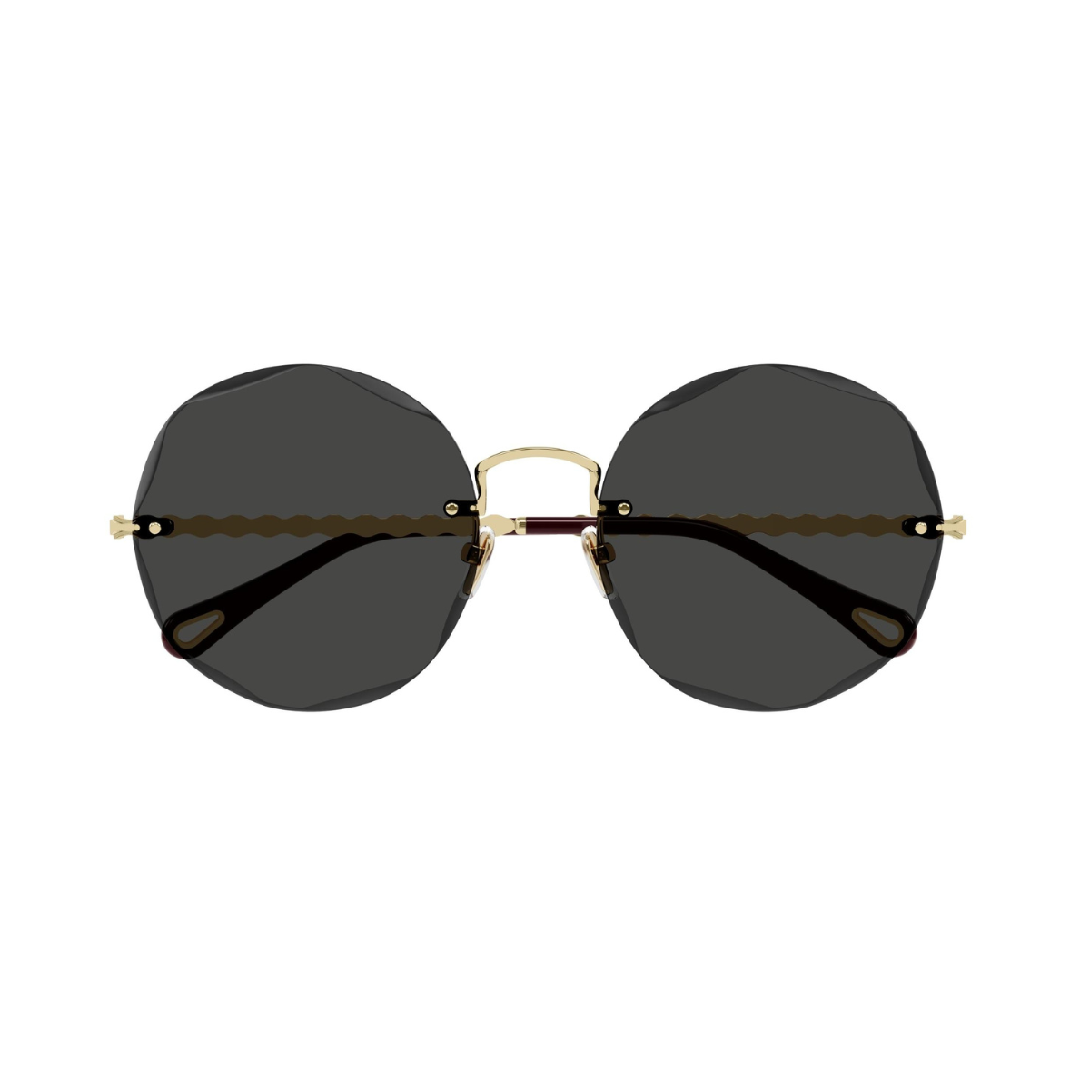 Chloe Gold Rimless Sunglasses