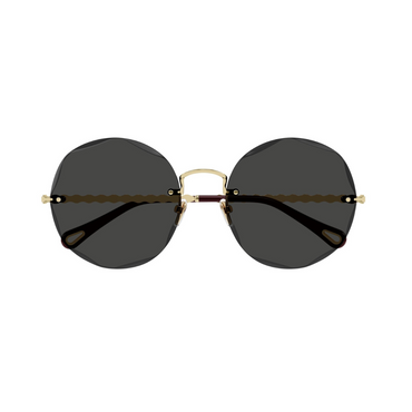 Chloe Gold Rimless Sunglasses