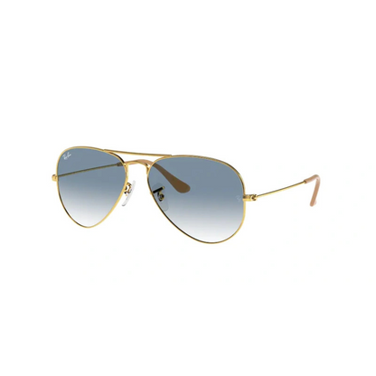 RayBan Gold Aviator Sunglasses