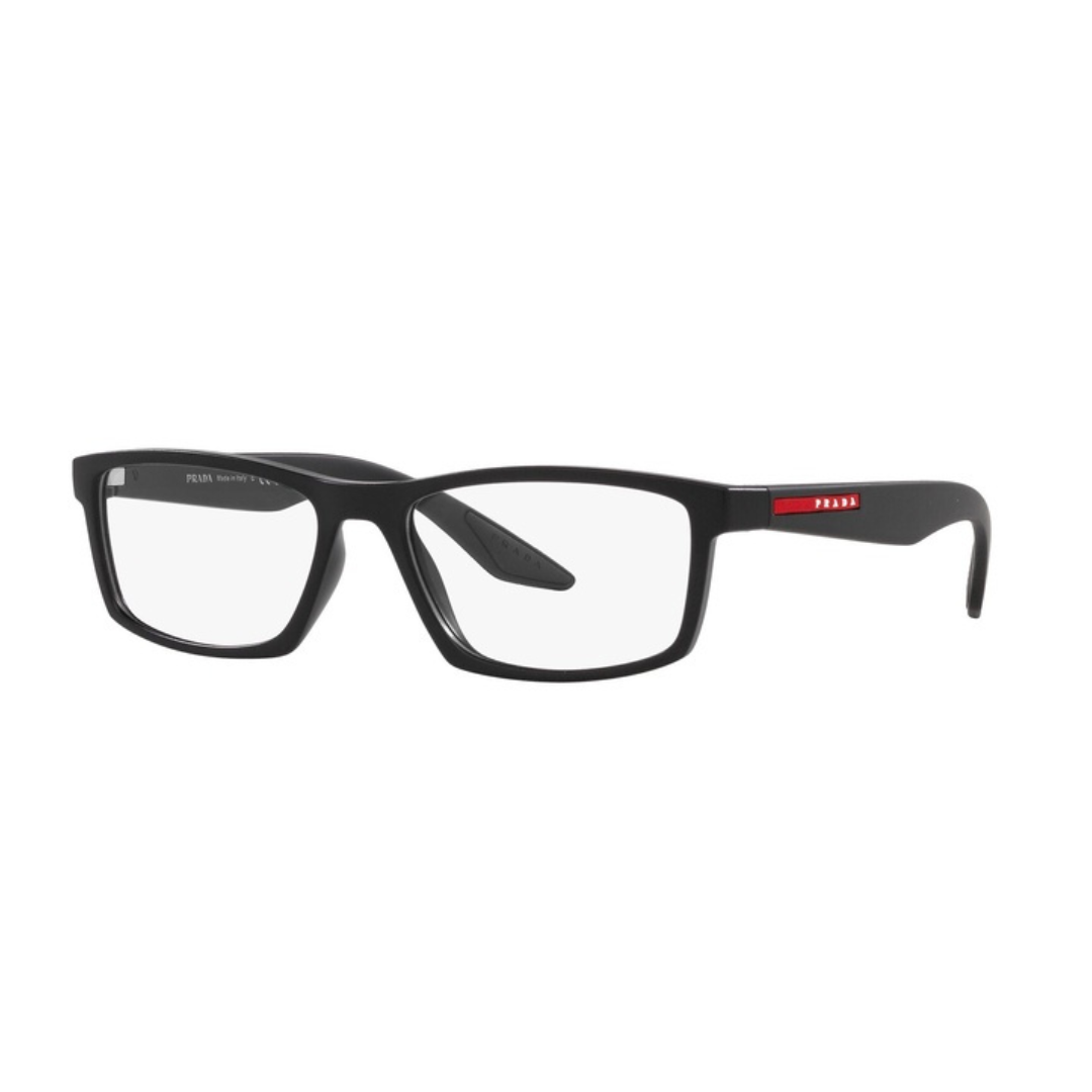 Prada Black with Red Stripe Glasses