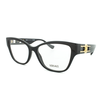 Versace Black Gold Plastic Glasses