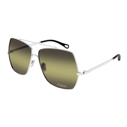 Chloe Silver Metal Sunglasses