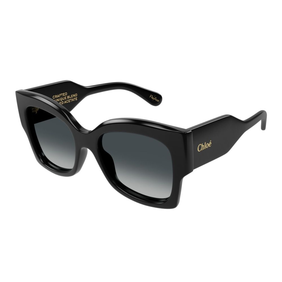 Chloe Black Plastic Sunglasses